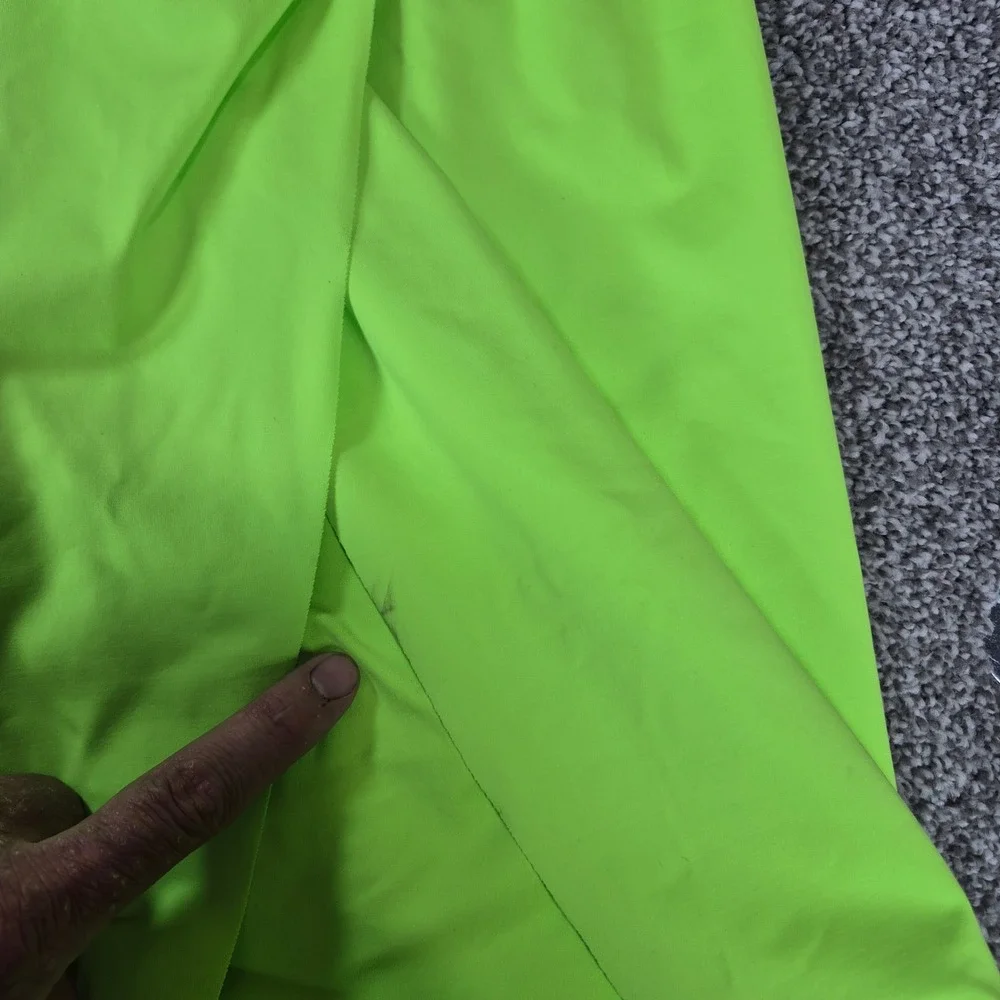 SKIMS Swim Sarong Set Womens Small Neon Lime Green Skirt Triangle Top